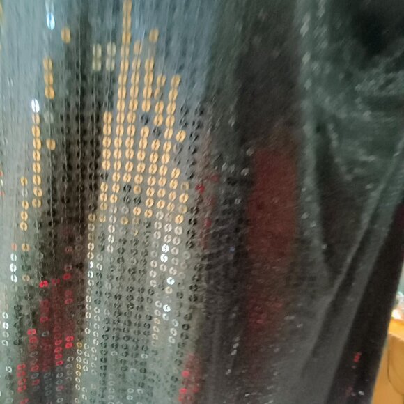 VGUC: Lane Bryant Size 26/28 Black Sequin Tank Top - Picture 4 of 5